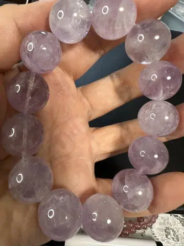 빅볼 18mm 라벤더 자수정 쿼츠 팔찌