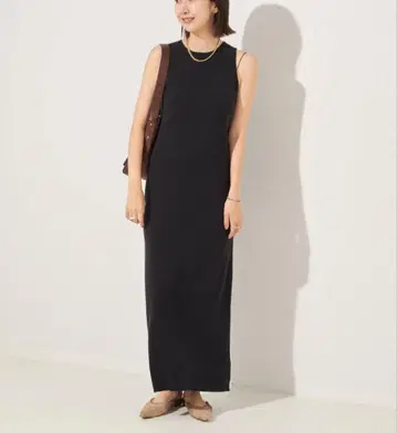 플라주 실크 롱 원피스