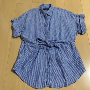 LAUREN RALPH LAUREN 스트라이프 반팔 셔츠 S/P