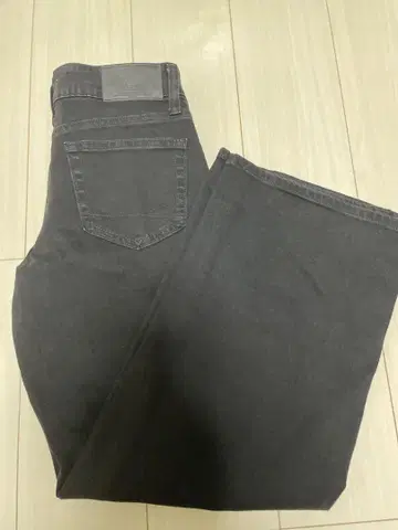 SOMETHING 블랙 세미 와이드 데님 사이즈 30