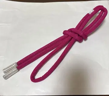 기쁨이 가득한 둥근 허리띠 라메 마젠타 핑크 M 사이즈