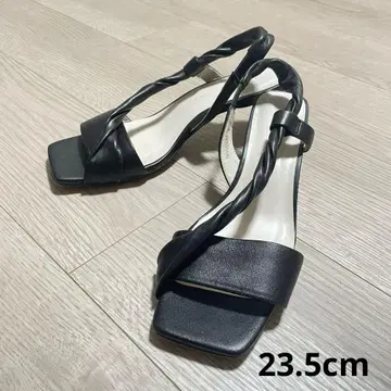 abahouse piche 샌들 블랙 트위스트 벨트 23.5cm