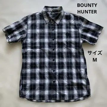 Bounty Hunter 반팔 체크 셔츠 M 사이즈