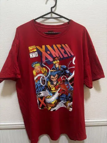 MARVEL X-MEN 그래픽 티셔츠 레드