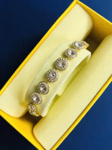 스와로브스키 Swarovski Angelic 팔찌 파베 골드