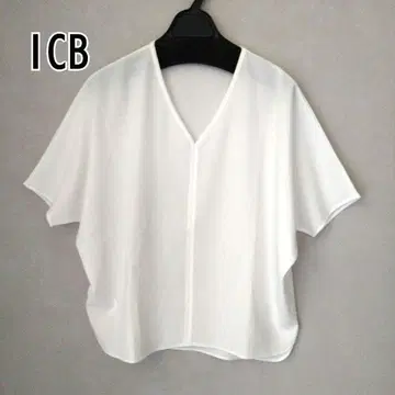 ICB 깔끔 반팔 블라우스 화이트