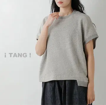[ TANG 탕 ] 코튼 파일 쭈리 비대칭 풀오버