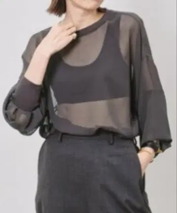 라빠르망 시어 블라우스
