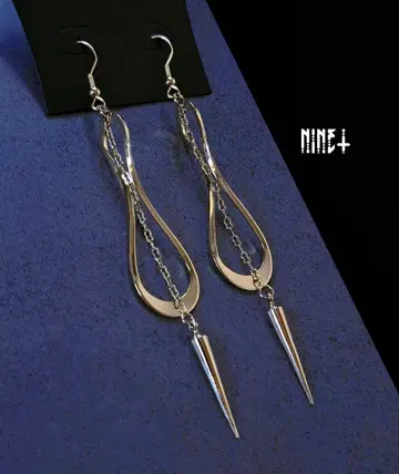1006 개성파 귀걸이 귀걸이 액세서리 빅 사이즈 GOLD PIERCE
