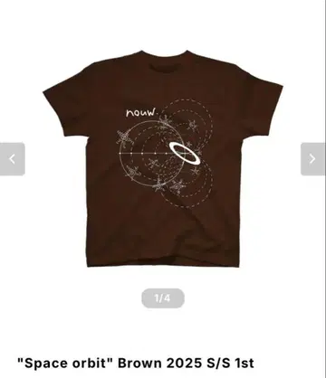 nouw Space orbit Brown 2025SS 티셔츠