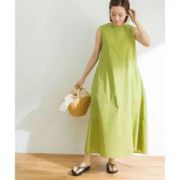 어반 리서치 면 나일론 티어드 텐트 원피스 옐로우 그린