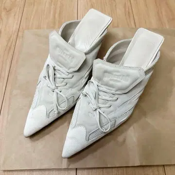 스니커즈 펌프스 Y2K 헤이세이 레트로 화이트 25cm