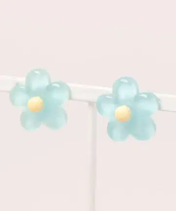 꽃 귀걸이