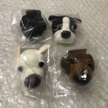 4개 THE DOG 자독 FACE BADGE 봉제 인형 핀 배지