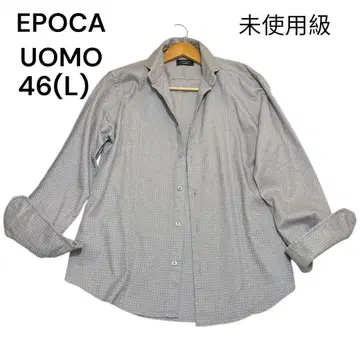 미사용급 에포카 우모 EPOCA UOMO 긴팔 셔츠 46(L) 체크