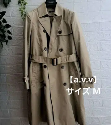 [ a.v.v ] 베이지 더블 브레스트 트렌치코트 사이즈 M