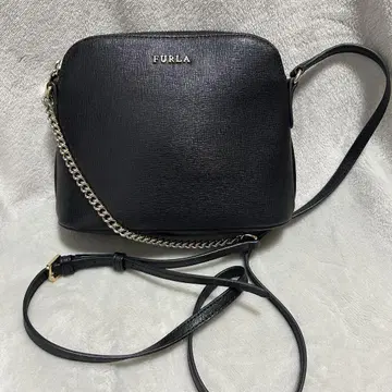 FURLA 훌라 숄더백 미니백 블랙 가죽 체인
