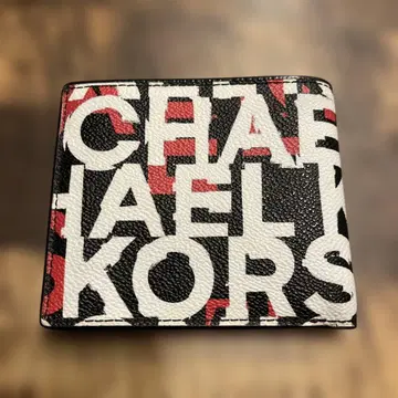 MICHAEL KORS 로고 프린트 반지갑