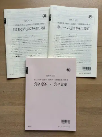 [새상품 미사용] 2025년도 사회보험노무사 전국 통일 공개 모의시험 2