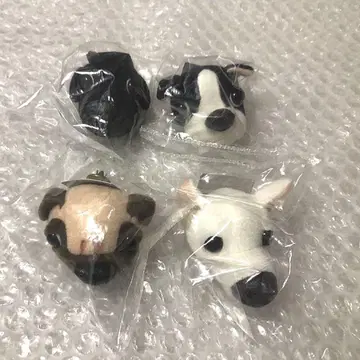 4개 THE DOG 더 독 FACE 배지 봉제 인형 핀 배지