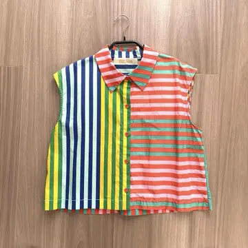 DIANE von FURSTENBERG 스트라이프 프렌치 슬리브 셔츠