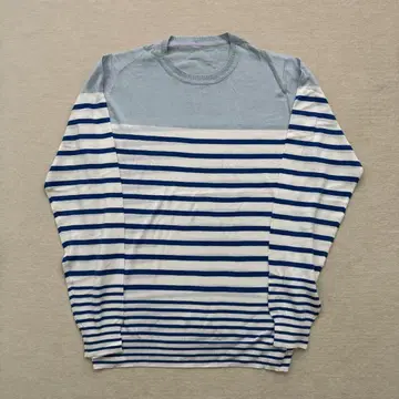 새상품 uniform experiment 스트라이프 긴팔 코튼 니트