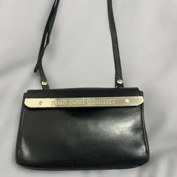 JEAN PAUL GAULTIER 가죽 숄더백 메탈 플레이트