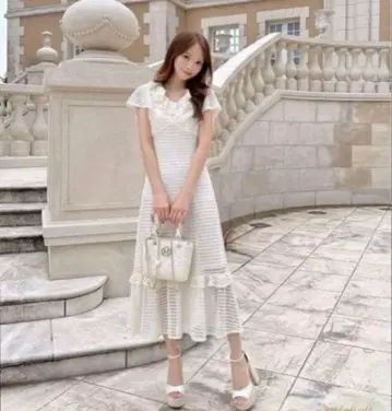 미셸 마카롱 레이스 프릴 원피스 프리 사이즈