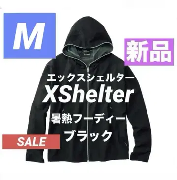 새상품 M 엑스 쉘터 더위 후디 워크맨 블랙 검정 후드티