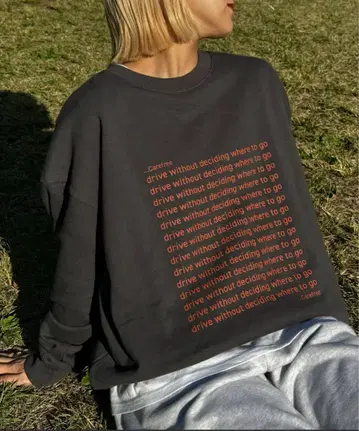 CIAOPANIC TYPY [UNISEX] 메시지 로고 맨투맨