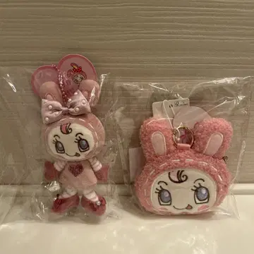 나루미야 메조피아노 봉제 인형 참 파우치 베리에 핑크