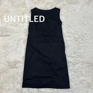 UNTITLED 언타이틀 슬리브리스 원피스 블랙 블랙