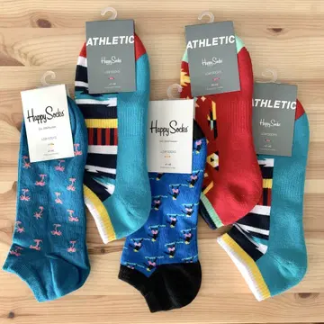 Happy Socks 남성용 숏 5켤레 세트 해피 삭스 새상품
