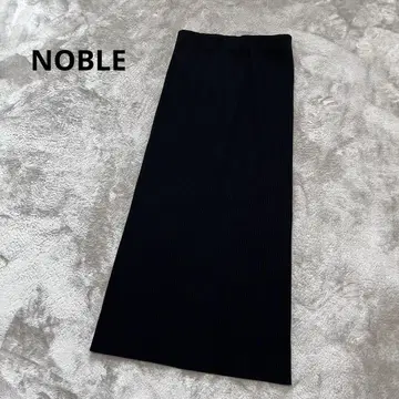 새상품 NOBLE 노블 골지 타이트 스커트 블랙 38