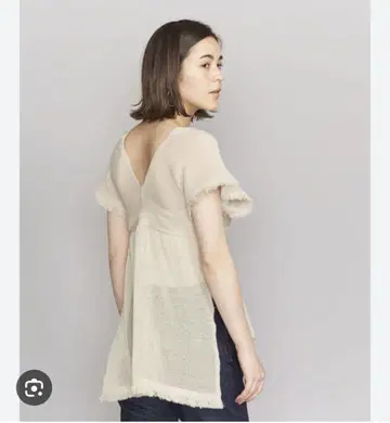 TAN 베이지 프린지 셋업