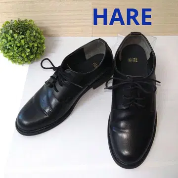 HARE 하레 가죽 플레인 토 슈즈 외부 깃털 M 26.5cm