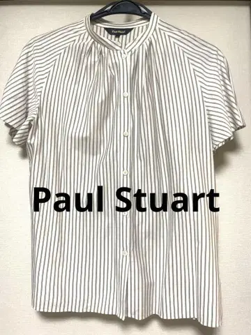 Paul Stuart 폴 스튜어트   스트라이프 반팔 블라우스