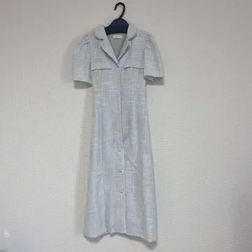안미르 트위드 반팔 원피스