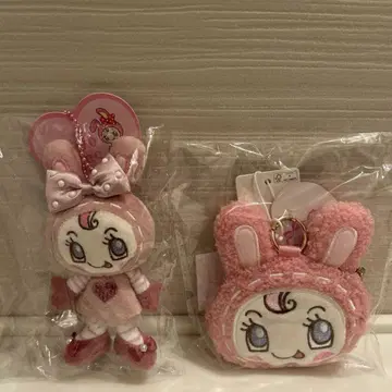 나루미야 메조피아노 봉제 인형 참 파우치 베리에 핑크