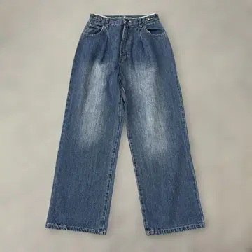 Chico 턱 와이드 데님 팬츠