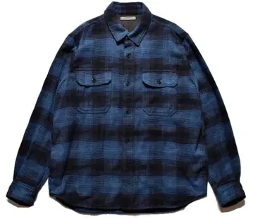 Distortion Ombre Check Flannel Over SH