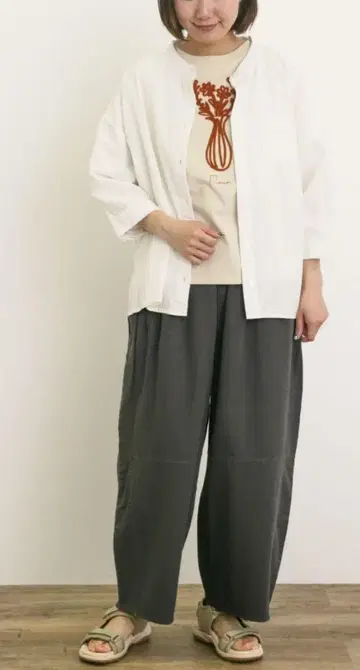제품 염색 바이오 가공 절개 팬츠 택 포함 미사용