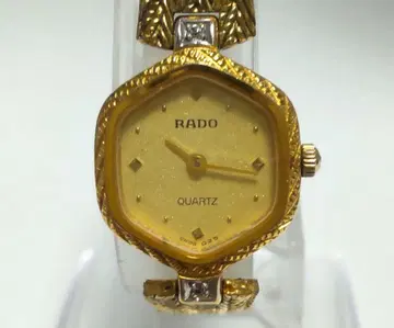 [ 작동품 레어 ] RADO 여성용 손목시계 쿼츠 골드 컬러