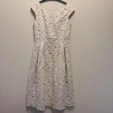 ANAYI 아이보리 레이스 플레어 원피스 34