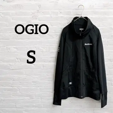 단 하나뿐인 Ogio [S] 여성용 남성용 풀 지퍼 자켓 블랙 긴팔