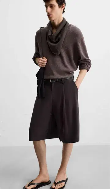 자라 zara 와이드 레그 버뮤다 팬츠 34 44