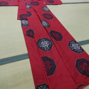 맞춤 앤티크 명선 순수 실크 이중 기모노