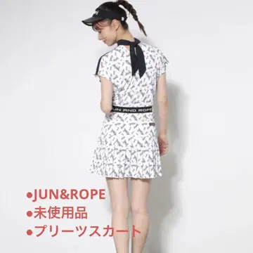 [미사용품] JUN&ROPE 준앤로페 골프웨어 플리츠 스커트