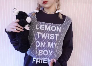 Katie PRISM 스캘럽 블라우스 화이트 프리 사이즈