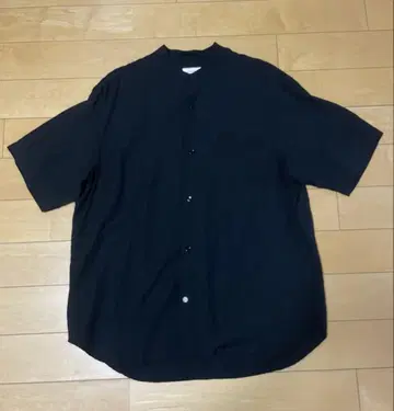 UNITED ARROWS 밴드 카라 셔츠 블랙